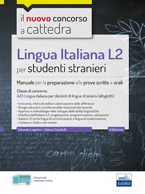 cover image of Lingua italiana L2 per studenti stranieri